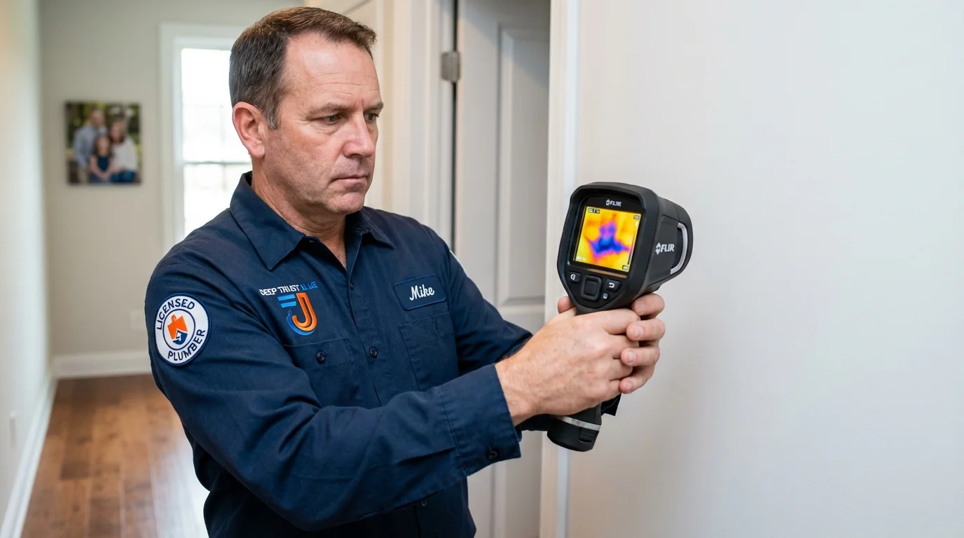 Thermal imaging leak detection by Johns Plumbing LLC in Plant City